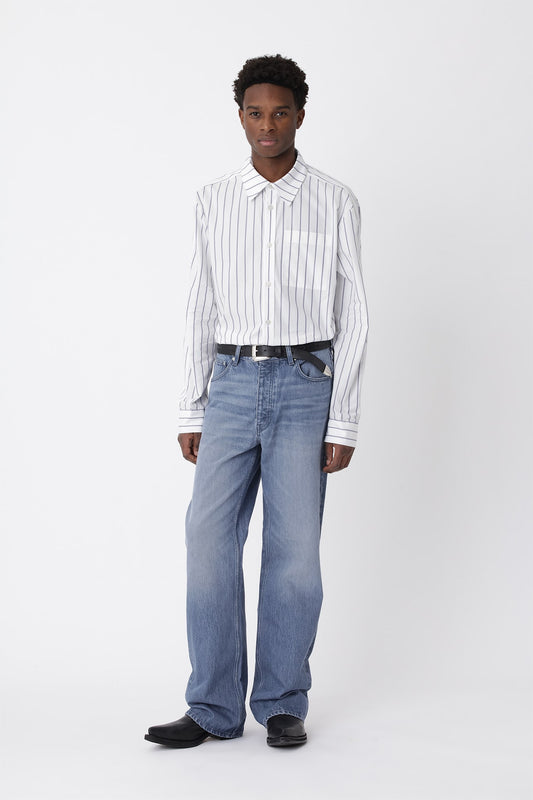 Knox Stripe Panel Shirt - Won Hundred Online Store