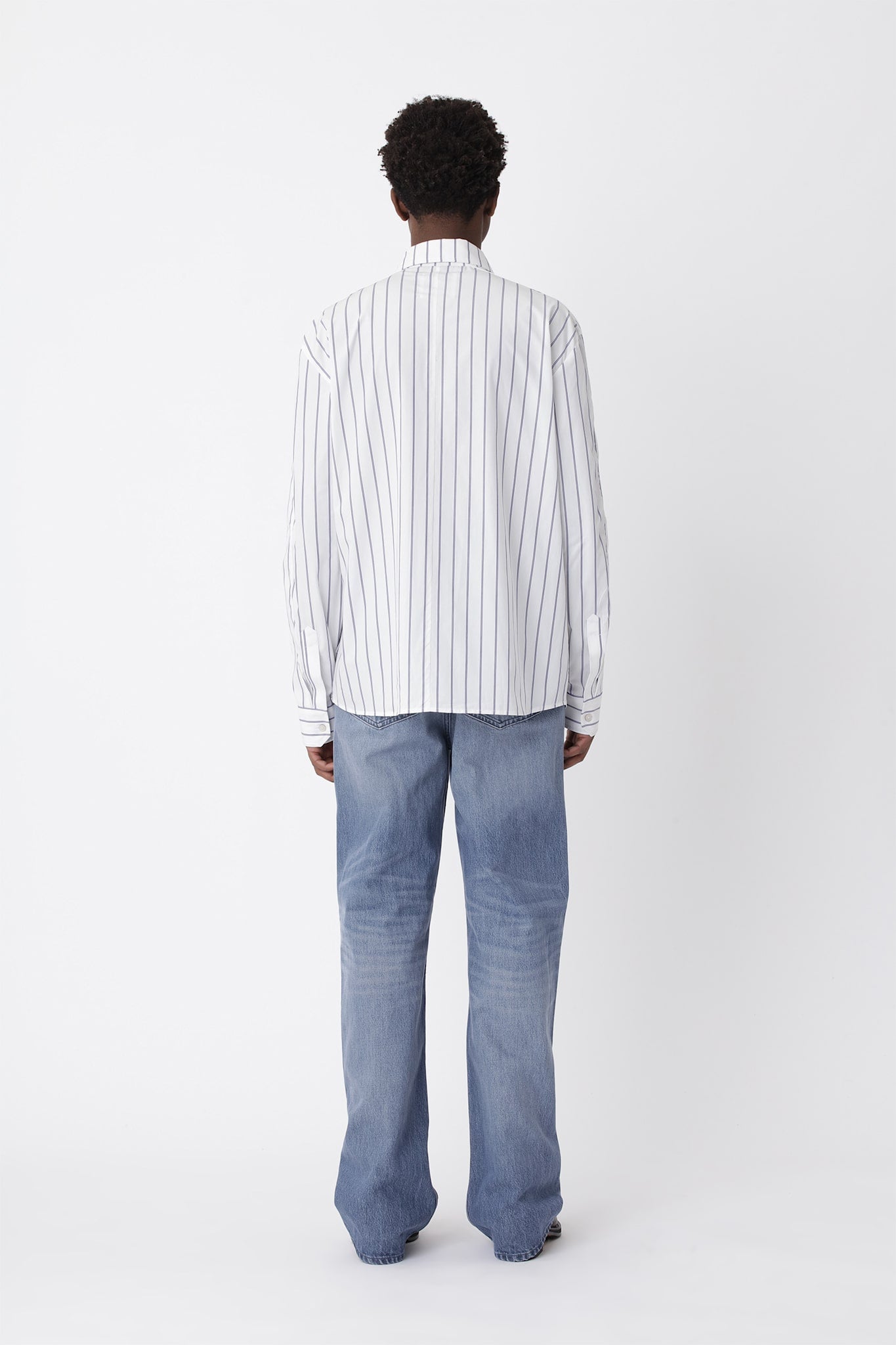 Knox Stripe Panel Shirt - Won Hundred Online Store
