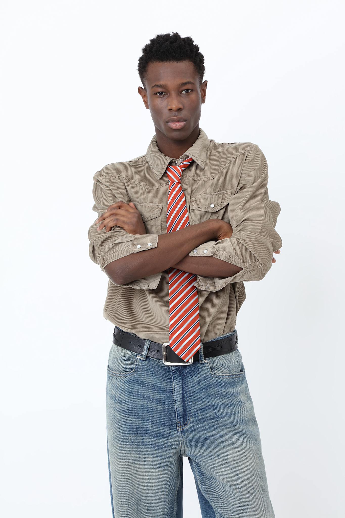 Fremont Red Stripe Tie