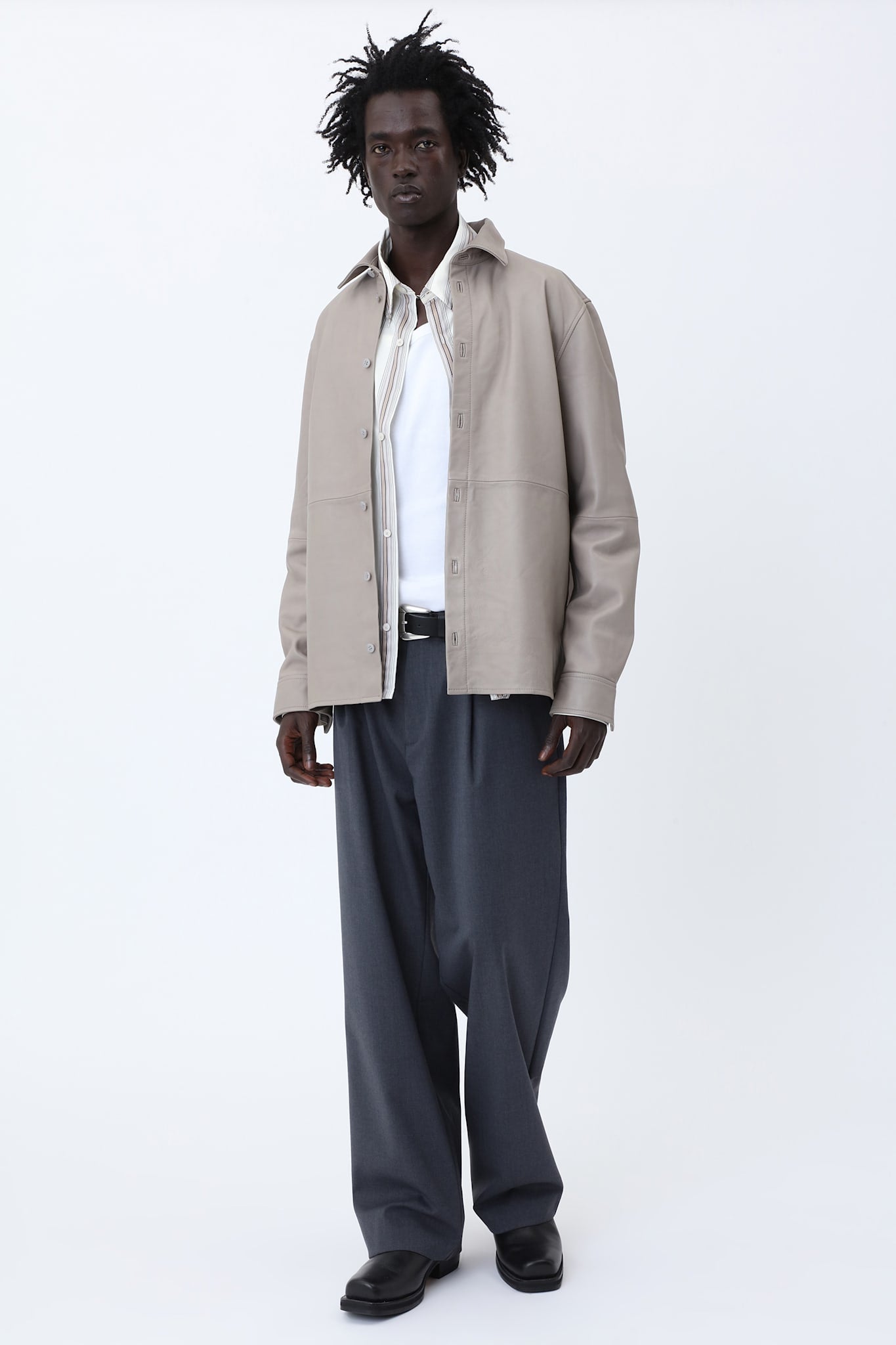Adriel Leather Shirt - Won Hundred Online Store