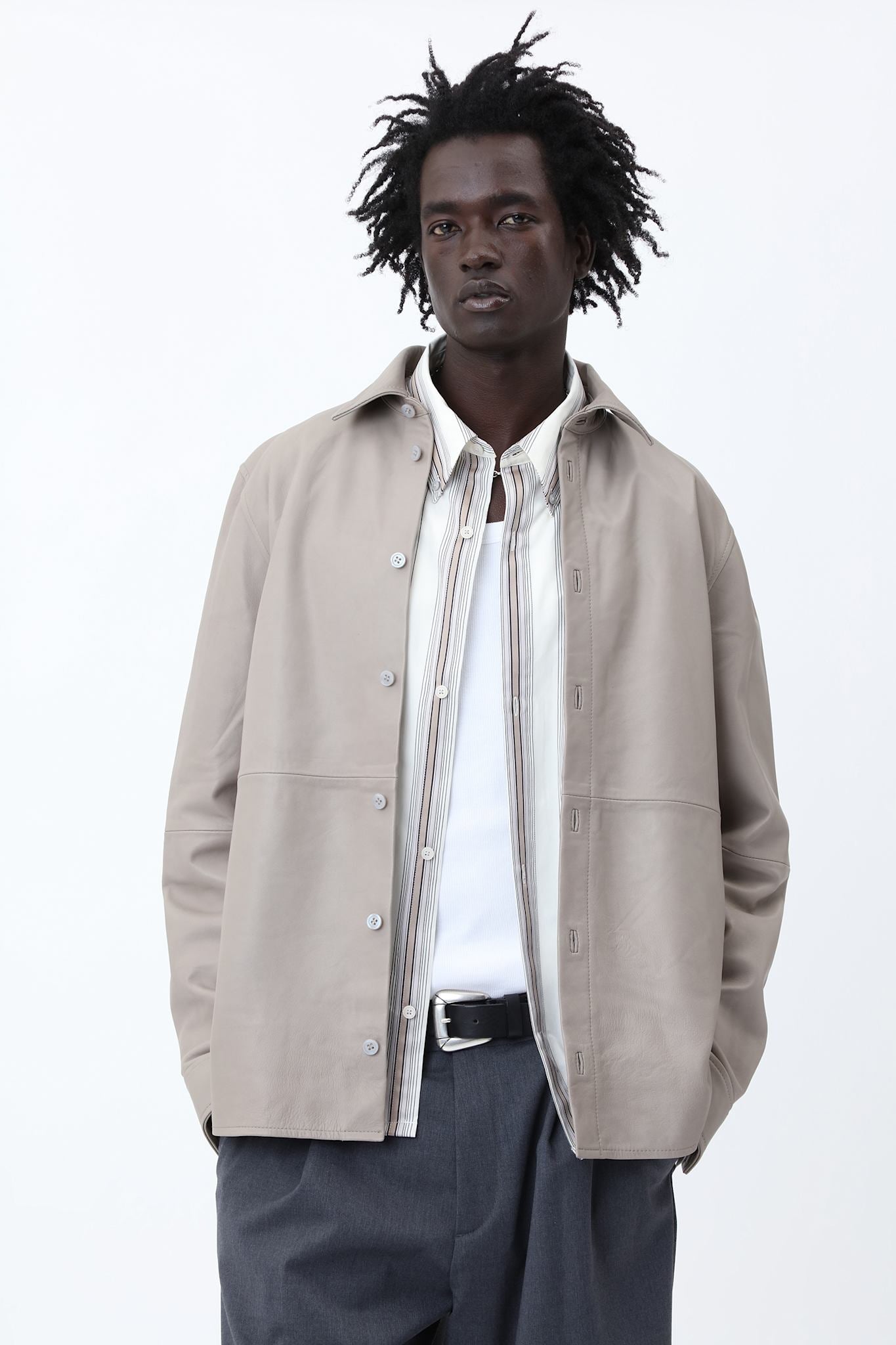 Adriel Leather Shirt - Won Hundred Online Store