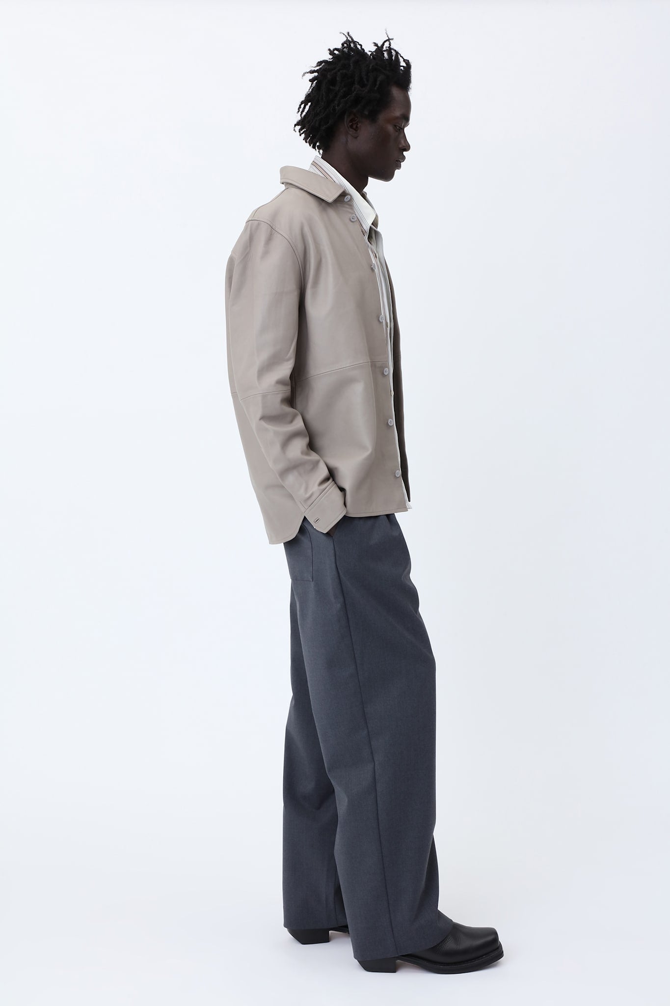 Adriel Leather Shirt - Won Hundred Online Store