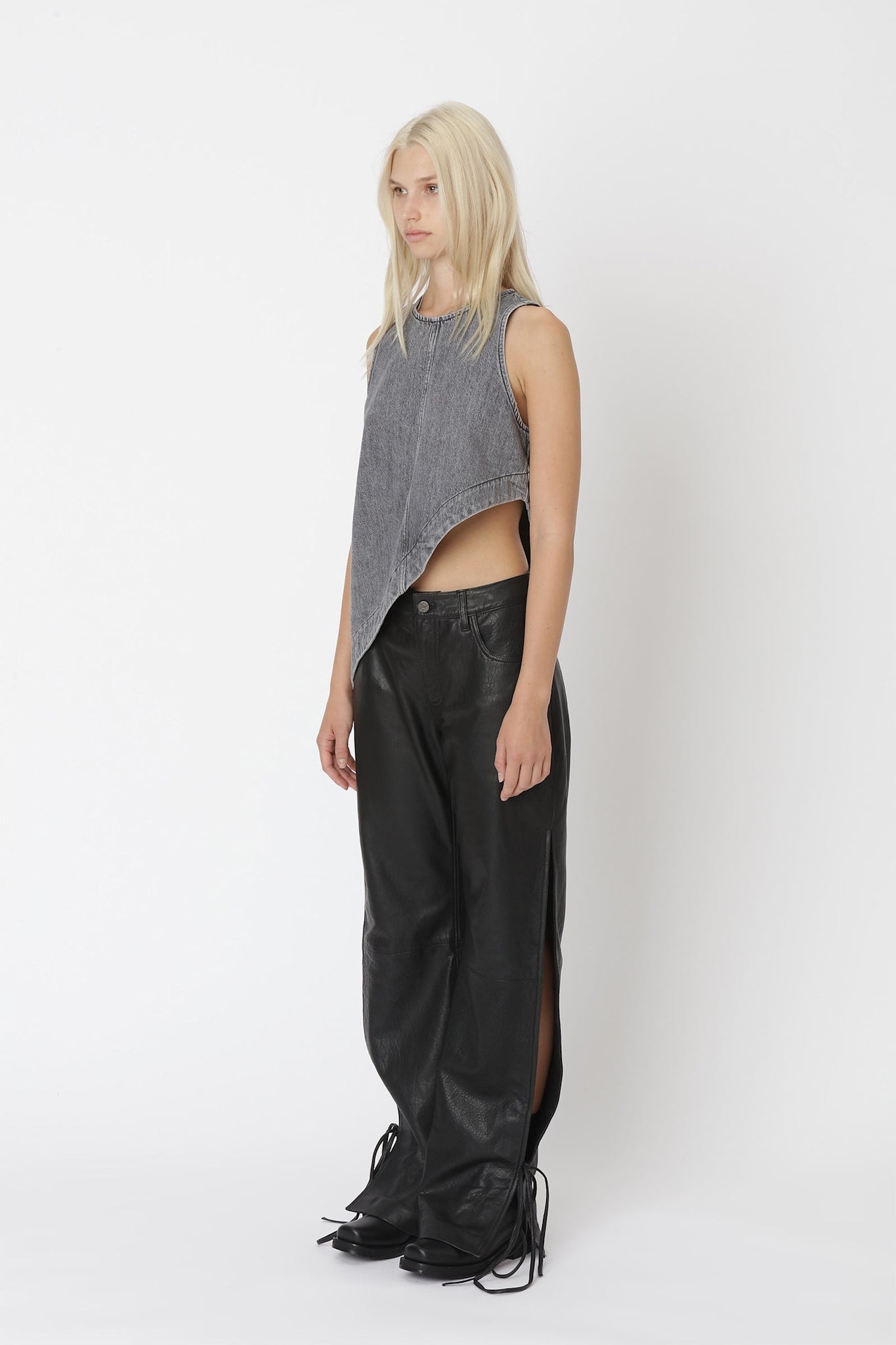 Won Hundred Women Amalie Top Denim Used Grey