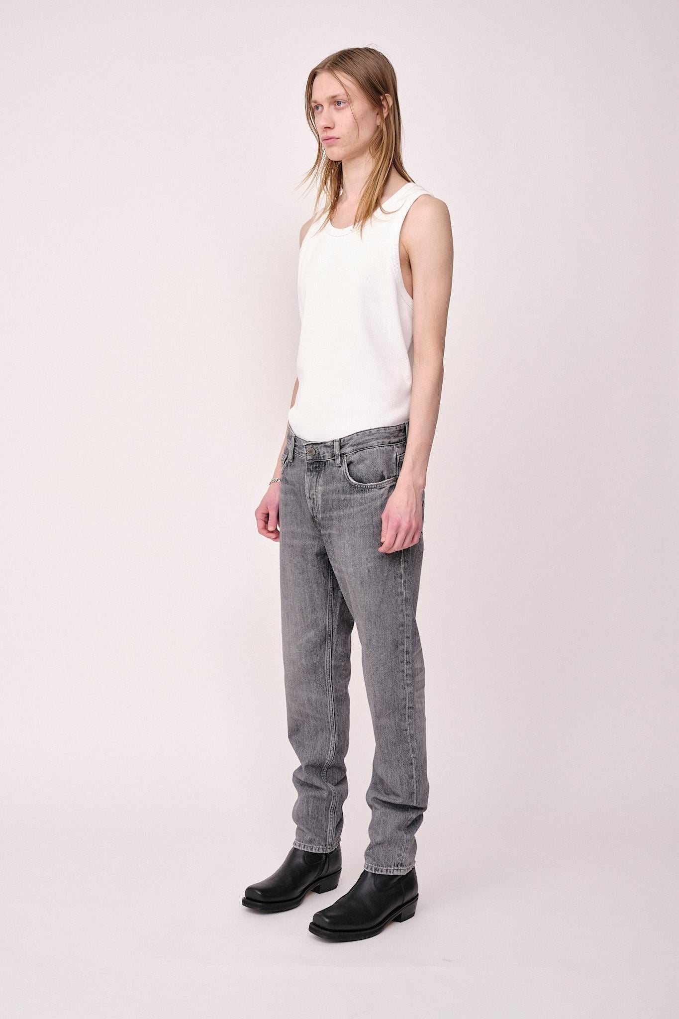 Won Hundred Men Ben Used Grey 5-Pockets Used Grey