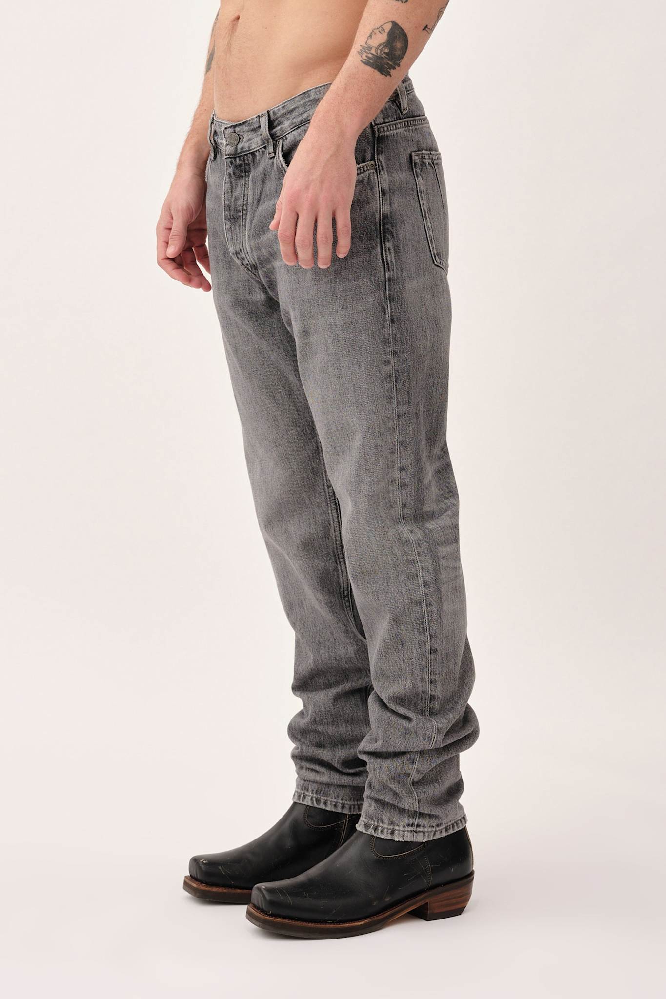 Won Hundred Men Ben Used Grey 5-Pockets Used Grey