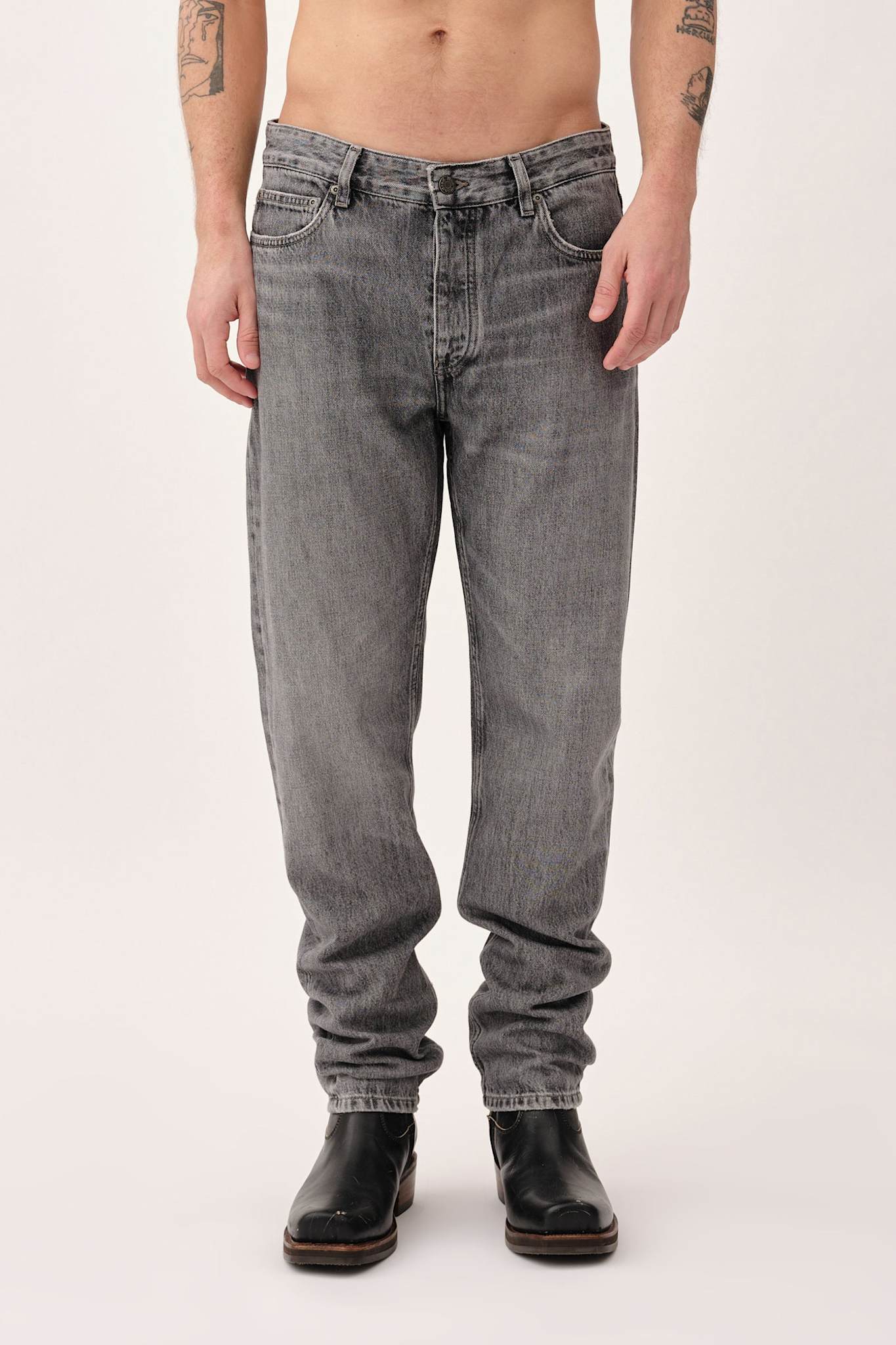Won Hundred Men Ben Used Grey 5-Pockets Used Grey
