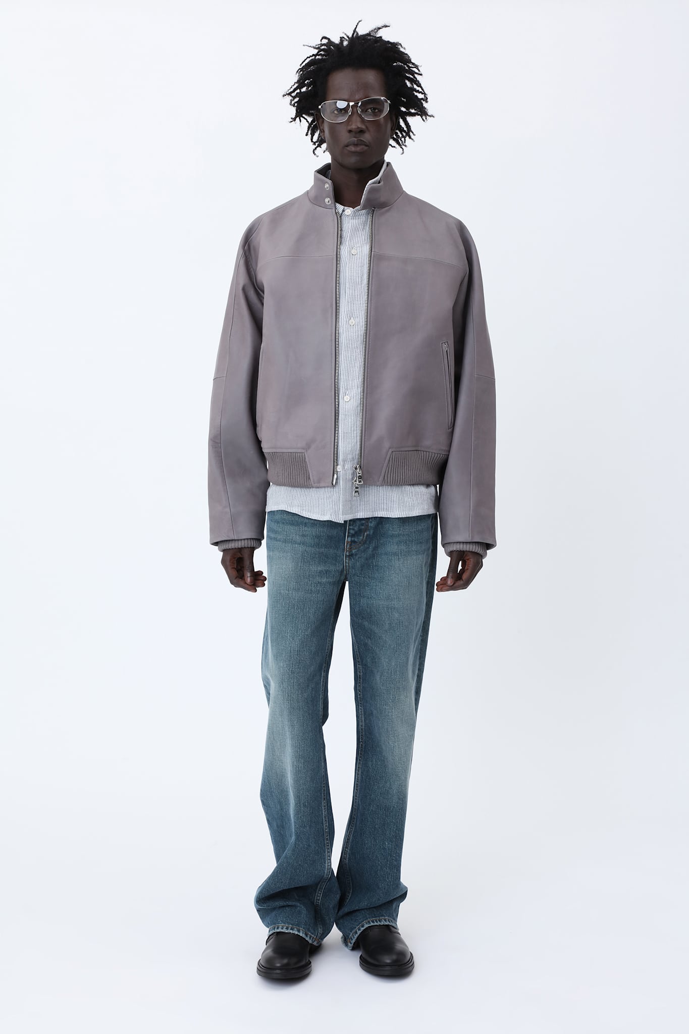 David Bomber Leather Jacket