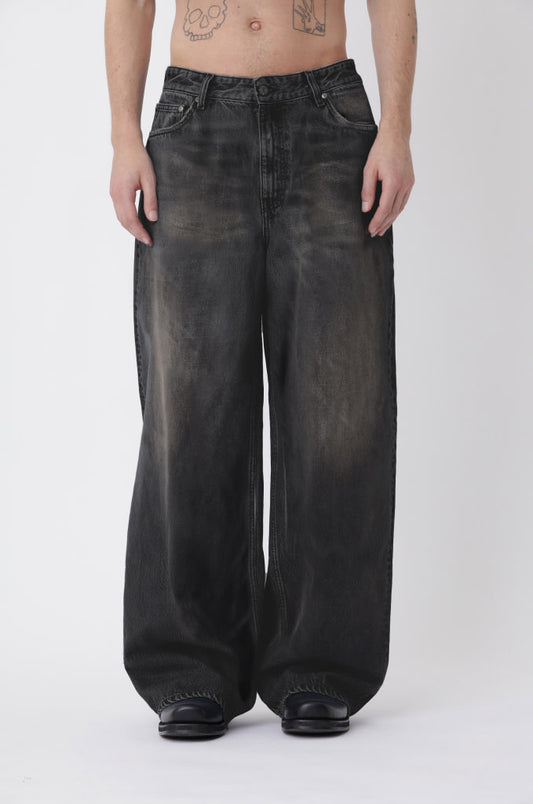 Lyon Coated 80s Black Jeans M - Won Hundred Online Store