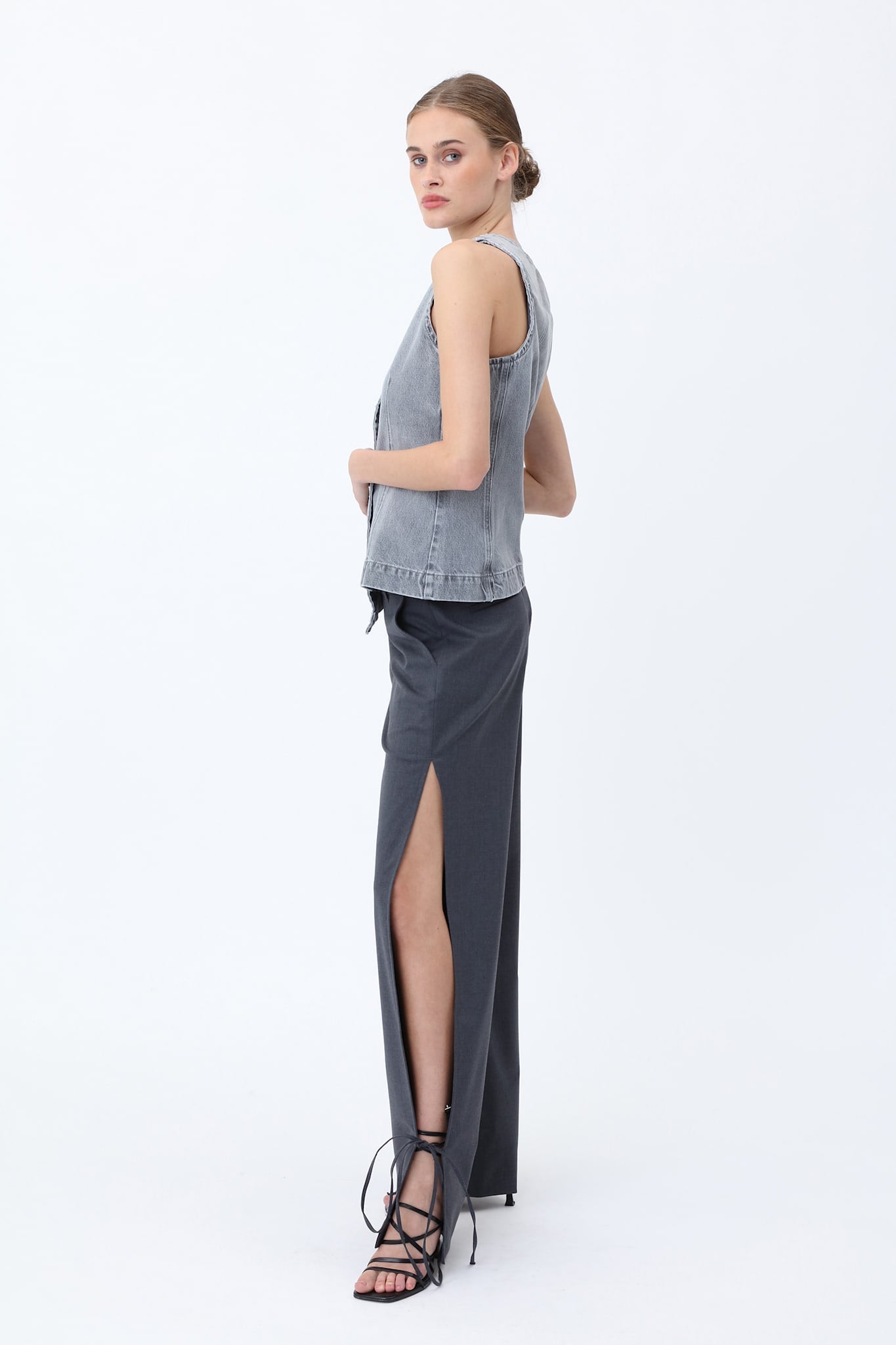 Oliva Denim Vest - Won Hundred Online Store