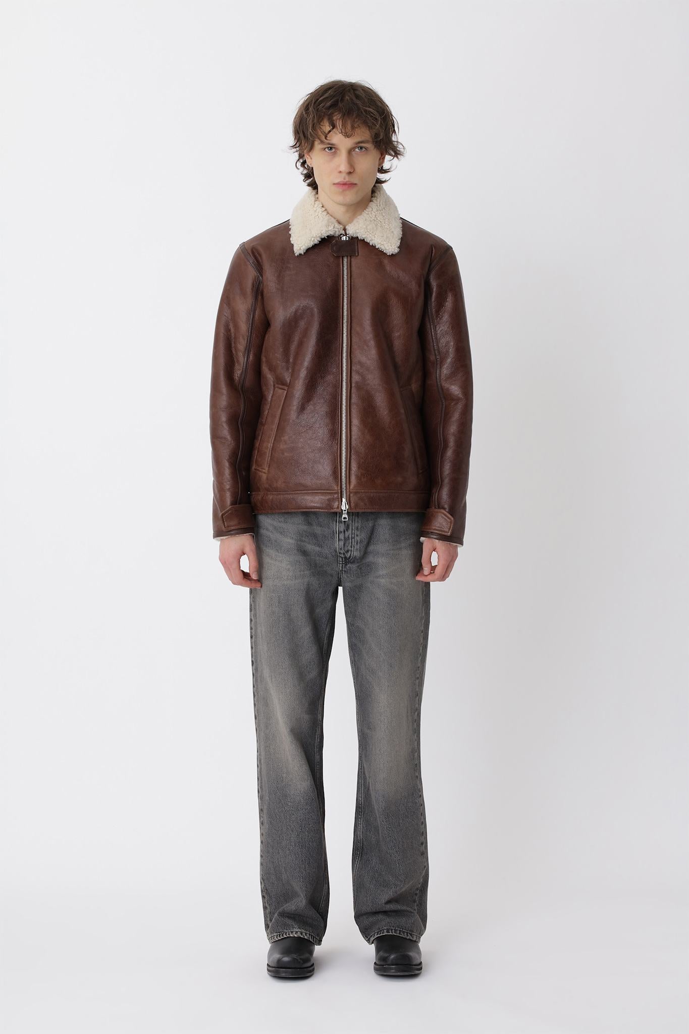 Palma Shearling Jacket M - Won Hundred Online Store