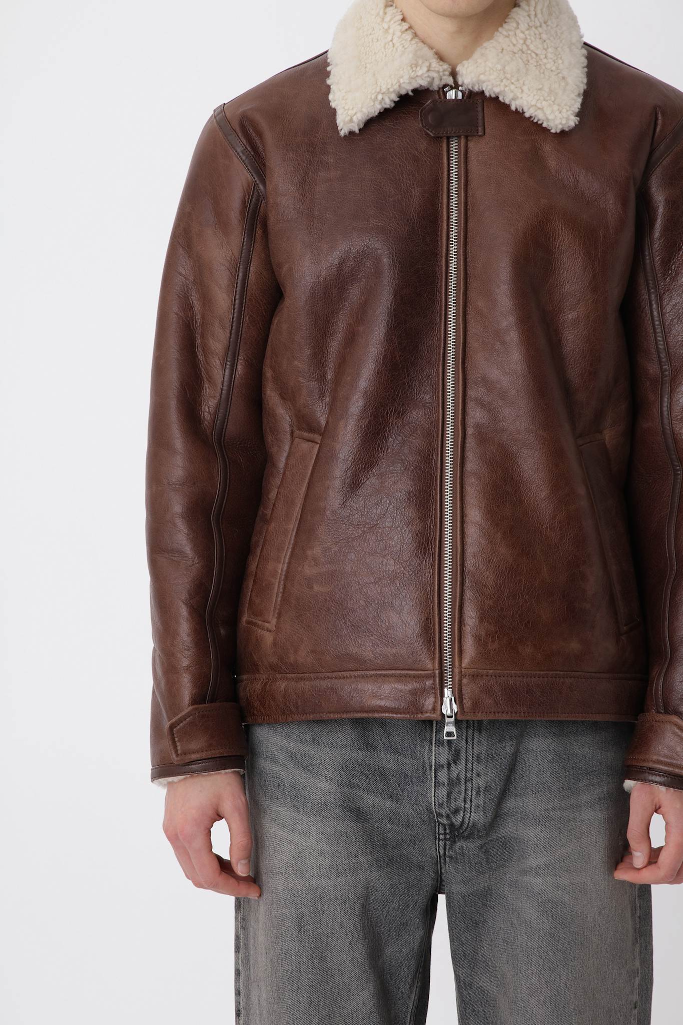 Palma Shearling Jacket M - Won Hundred Online Store